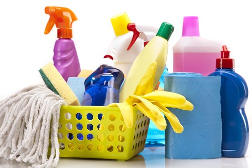 Eco-friendly office cleaning service in Acton workspace