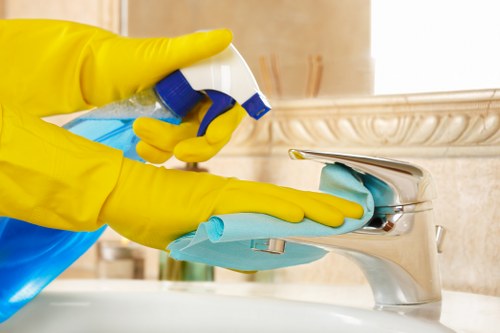 Bathroom limescale removal for end of tenancy cleaning in Acton
