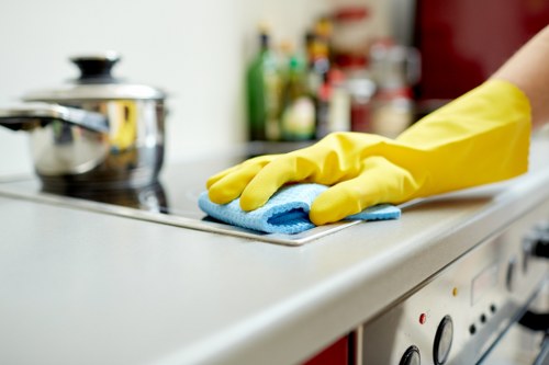 Kitchen deep cleaning in Acton with detailed appliance care